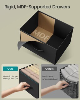 Foto 4 | Foto 4 | Cajonera Dresser Songmics Con 2 Cajones De Acero Mdf - Venta Internacional.