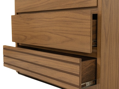 Foto 4 | Foto 4 | Tocador - Cajonera Con 4 Cajones Y Espejo De Cuerpo Completo Color Natural - Madera Industrializada