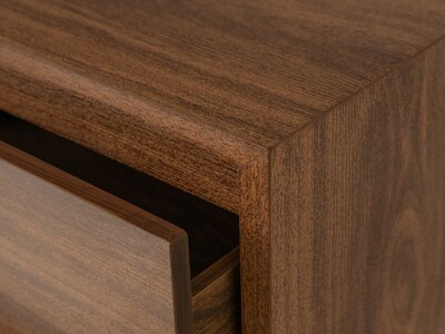 Foto 4 | Foto 4 | Tocador - Cajonera Con 4 Cajones Y Espejo De Cuerpo Completo Color Parota - Madera Industrializada