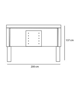 Foto 5 | Foto 5 | Cabecera King Size Color Nogal Y Negro - Madera Mdf