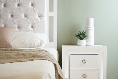 Foto 4 | Foto 4 | Cabecera King Size Color Blanco Y Plata - Madera Mdf Tapizada