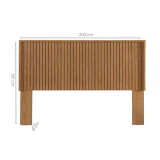 Foto 6 | Foto 6 | Cabecera Con Luz King Size Color Natural - Madera Industrializada