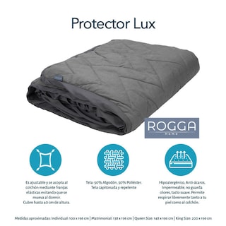 Foto 7 | Foto 7 | Cubrecolchón Impermeable Matrimonial Rogga Home Lux