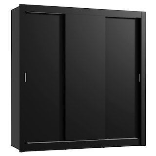 Foto 1 | Foto 1 | Ropero Doble Madesa Mónaco 3 Puertas Corredizas Negro