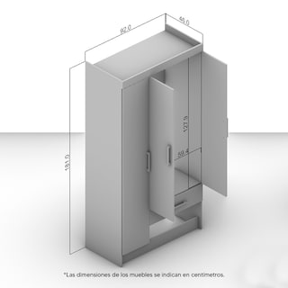 Foto 5 | Foto 5 | Ropero Mobi Tilo Blanco