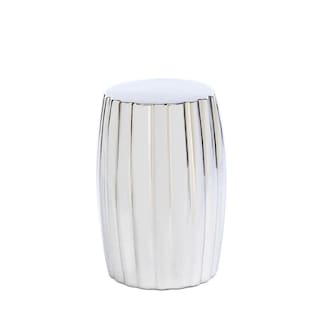 Foto 1 | Foto 1 | Taburete Decorativo Home Locomotion Ceramic Silver - Venta Internacional.
