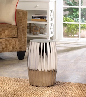 Foto 2 | Foto 2 | Taburete Decorativo Home Locomotion Ceramic Silver - Venta Internacional.