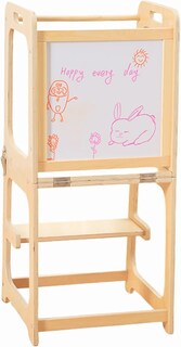 Foto 1 | Foto 1 | Torre De Aprendizaje Montessori 3 En 1 Escalón Infantil De Madera Bluelander