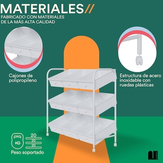 Foto 3 | Foto 3 | Juguetero Multiusos con 9 Cajones Mubson Organizador Nove color Blanco