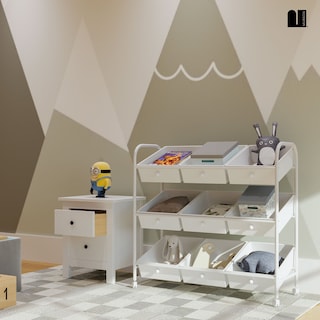 Foto 7 | Foto 7 | Juguetero Multiusos con 9 Cajones Mubson Organizador Nove color Blanco