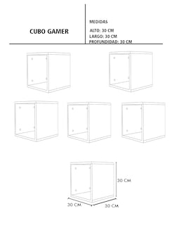 Foto 7 | Foto 7 | Juguetero Organizador Modular Decomobil Infantil 30x30 Cm