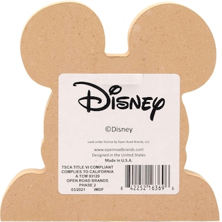 Foto 3 | Foto 3 | Bloque De Madera Shelf Sitter Decor Con Cabeza De Mickey Mouse De Disney - Venta Internacional.