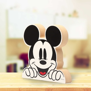 Foto 6 | Foto 6 | Bloque De Madera Shelf Sitter Decor Con Cabeza De Mickey Mouse De Disney - Venta Internacional.