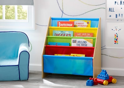 Foto 2 | Foto 2 | Estantería Para Libros Delta Children Sling De Madera De 4 Niveles Con Bolsillos - Venta Internacional.