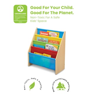 Foto 3 | Foto 3 | Estantería Para Libros Delta Children Sling De Madera De 4 Niveles Con Bolsillos - Venta Internacional.