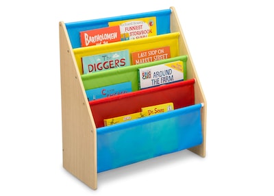 Foto 4 | Foto 4 | Estantería Para Libros Delta Children Sling De Madera De 4 Niveles Con Bolsillos - Venta Internacional.