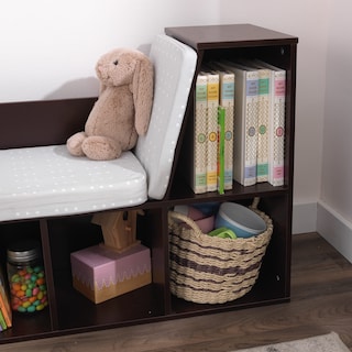 Foto 7 | Foto 7 | Librería Kidkraft De Madera Con Rincón De Lectura, 6 Estantes Y Cojín - Venta Internacional.
