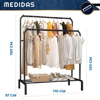 Foto 2 | Foto 2 | Perchero Organizador Chic Fantasy JH-608B color Negro de Piso Rack Ropa Colgador Closet de Acero