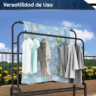 Foto 4 | Foto 4 | Perchero Organizador Chic Fantasy JH-608B color Negro de Piso Rack Ropa Colgador Closet de Acero