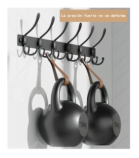 Foto 2 | Foto 2 | Ganchos para Percheros Multifunción Montado en Pared 2 Pcs Belug Negro