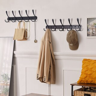Foto 5 | Foto 5 | Perchero para Colgar en la Pared 5 Ganchos de Acero Inoxidable 2 Unidades - Venta Internacional