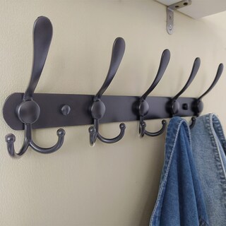 Foto 7 | Foto 7 | Perchero para Colgar en la Pared 5 Ganchos de Acero Inoxidable 2 Unidades - Venta Internacional