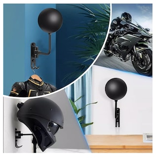 Foto 4 | Foto 4 | Soporte para Casco Motocicleta y Guantes Rotación 180 Grados Negro