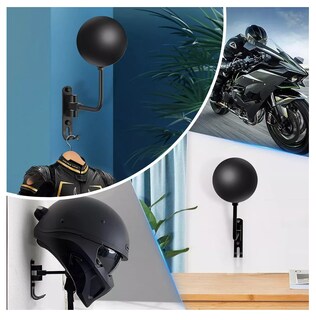 Foto 4 | Foto 4 | Soporte Para Casco Motocicleta Y Guantes, Rotación 180 Grados Negro