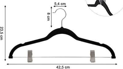 Foto 1 | Foto 1 | Juego De 30 Perchas De Terciopelo Para Pantalones, Songmics