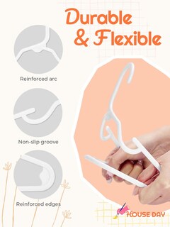 Foto 5 | Foto 5 | Hangers House Day Premium Baby, Paquete De 20 Unidades, 28 Cm, Plástico Para Niños, Color Blanco - Venta Internacional.