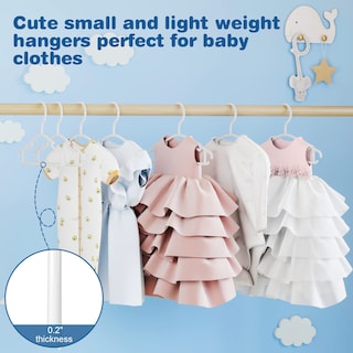 Foto 5 | Foto 5 | Baby Hangers Goodtou, 60 Unidades, Plástico Blanco, Para Armario - Venta Internacional.