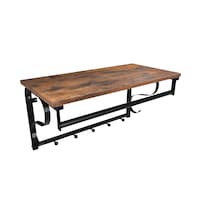 Perchero Vasagle De Pared Con Estante, Barra Para Colgar Y 5 Ganchos