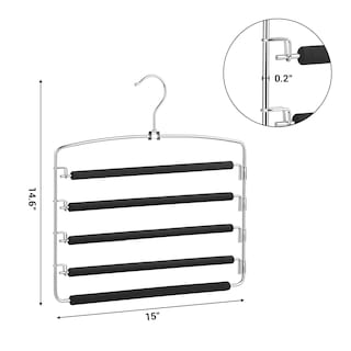 Foto 7 | Foto 7 | Juego De 3 Perchas Para Pantalones Songmics De 5 Capas Que Ahorran Espacio