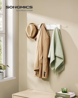 Foto 2 | Foto 2 | Perchero de Pared Songmics Blanco - Venta Internacional