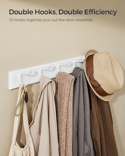 Foto 3 | Foto 3 | Perchero de Pared Songmics Blanco - Venta Internacional
