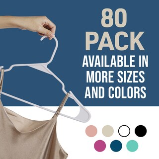 Foto 5 | Foto 5 | Set De Colgador De Ropa Lifemaster De Plástico, 80 Piezas, Color Blanco - Venta Internacional.