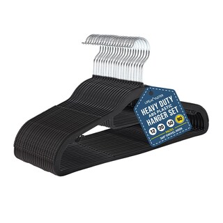 Foto 1 | Foto 1 | Set De Colgador De Ropa Lifemaster Versatile, 80 Piezas, Color Negro - Venta Internacional.
