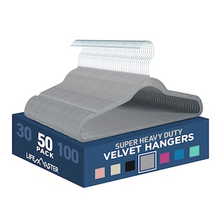 Foto 1 | Foto 1 | Juego De Perchas Lifemaster De Terciopelo Antideslizante, 50 Piezas, Color Gris - Venta Internacional.
