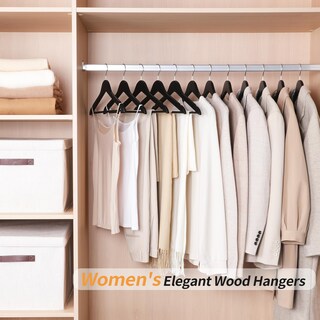 Foto 5 | Foto 5 | Perchas Para Ropa Amazon Basics, Traje De Madera, Paquete De 30 Unidades, Color Negro - Venta Internacional.