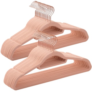 Foto 1 | Foto 1 | Juego De 30 Perchas Songmics De Terciopelo, Color Rosa Coral Ucrf21pk30 - Venta Internacional.