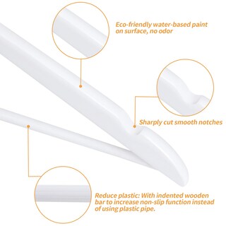 Foto 3 | Foto 3 | Perchas Para Ropa Amazon Basics, Traje De Madera, Paquete De 30 Unidades, Color Blanco - Venta Internacional.