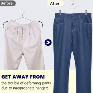 Foto 5 | Foto 5 | Perchas Para Pantalones Amber Home De Metal Con Clips, 50 Unidades, Cromadas, 12,6 Cm - Venta Internacional.