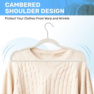 Foto 4 | Foto 4 | Velvet Hangers Simple Deluxe, 50 Unidades, Color Blanco, Muy Resistente - Venta Internacional.