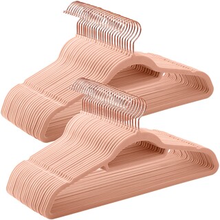 Foto 1 | Foto 1 | Set De 50 Perchas De Terciopelo Songmics Ucrf21pk50, Rosa Coral - Venta Internacional.