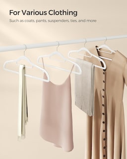 Foto 7 | Foto 7 | Percheros Songmics, 50 Unidades, Plástico Resistente, Color Blanco - Venta Internacional.