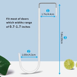 Foto 2 | Foto 2 | Ganchos Para Colocar Sobre La Puerta Fyy, Colgadores Largos Mejorados Para Puertas, Paquete De 6 - Venta Internacional.