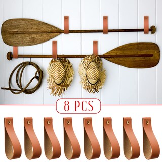 Foto 5 | Foto 5 | Colgador De Correa De Piel Sintética Reginary De Wall Hooks, 8 Unidades, Amarillo - Venta Internacional.