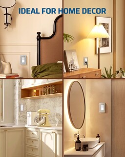 Foto 4 | Foto 4 | Funda De Enchufe De Pared Dewenwils, Metal, Paquete De 4 Unidades, Níquel Cepillado - Venta Internacional.