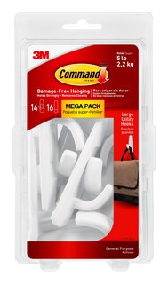 Foto 1 | Foto 1 | Utility Hooks Command Large Tiene Capacidad Para 14 Ganchos Con 16 Tiras De 2,27 Kg - Venta Internacional.