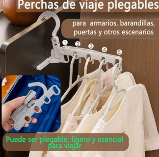 Foto 3 | Foto 3 | Juego De 3 Perchas Plegables Xtellar Para Trajes De Viaje - Portátiles Y Resistentes